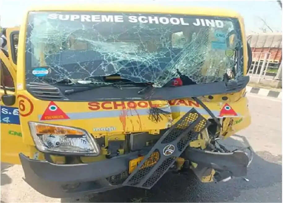 Playway school bus collided
