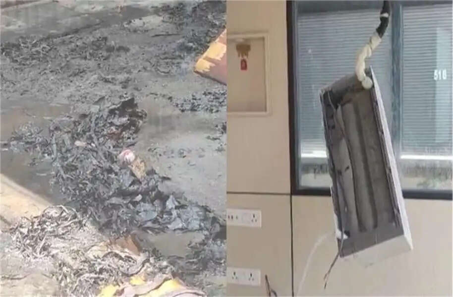 Fire broke out in lawyers chamber