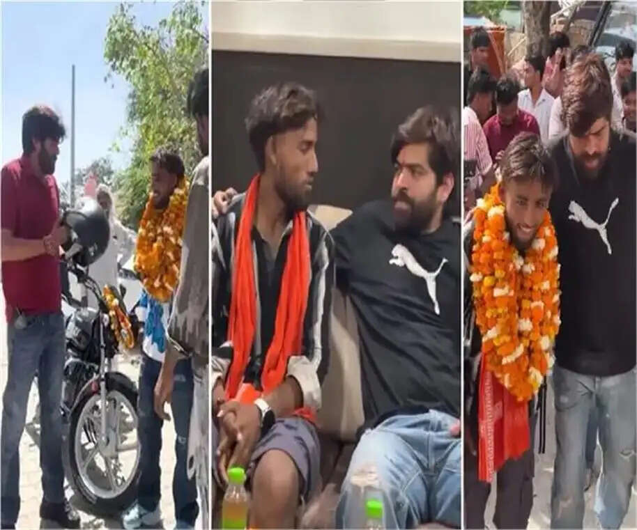 singer masoom sharma gifted bike to fan